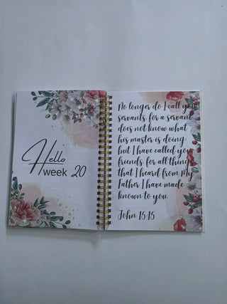 24-Week Prayer Journal for Women – Guided Scripture Devotional & Faith Reflection Notebook