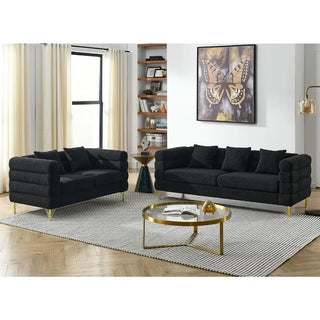 Boucle Couch with Loveseat and 3 Seater