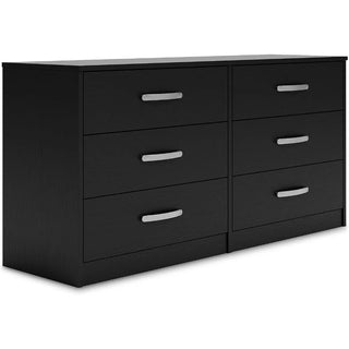 RUO WU 6 Drawer Dresser With Ball-bearing Tracks and Safety Stops