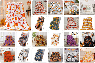 Halloween/Fall Throw Blanket