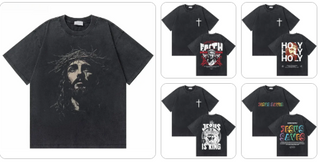 Christian Wear Oversized Washed T-Shirts
