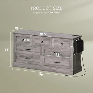 Rustic Haven 7-Drawer Dresser