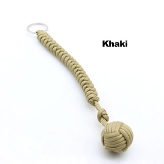 Steel-Core Paracord Survival Keychain