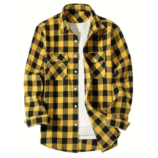 Button-Up Classic Plaid Smart Casual Flannel