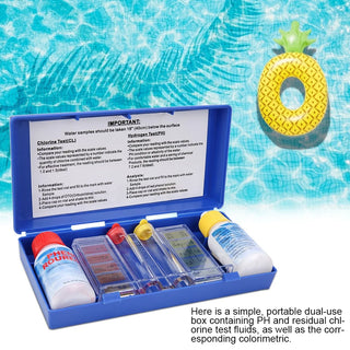 Pool & Spa Water Testing Kit – pH and Chlorine Test Box