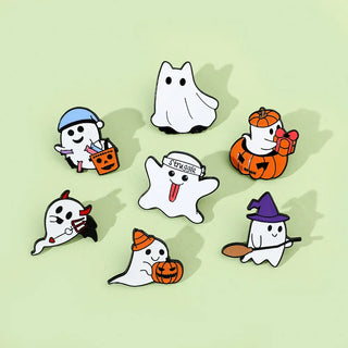 Halloween Ghost Brooch Pins – Fun & Festive Accessories