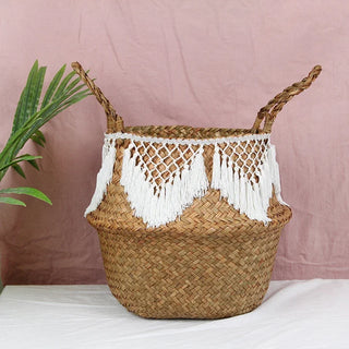 Woven Seagrass Wicker Basket