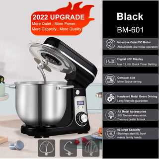 BioloMix 6Liter Kitchen Food Stand Mixer,