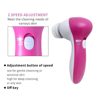 MIQMI Electric 5 IN 1 Face Cleansing Brush