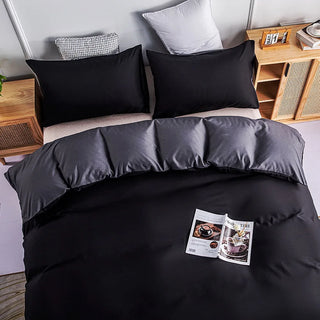 Versatile Black Winter/Summer Bedding Set