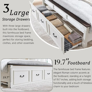 RUO RusticHaven Farmhouse Bed