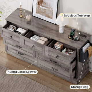 Rustic Haven 7-Drawer Dresser