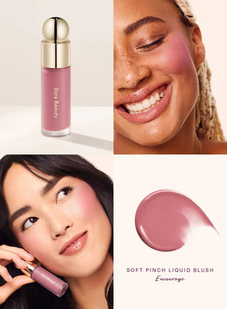 Soft Pinch Liquid Blush, Lightweight Silky Liquid Blush with Smooth Glide-On Application, Long-Lasting Matte & Dewy Finish Options for Natural Flush Makeup