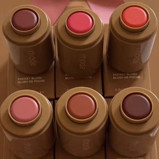 Pocket Blush Lip & Cheek Hydrating Stick, Cream Blush Balm for Natural Color, Easy-Apply Full Size Makeup Stick for Cheeks and Lips
