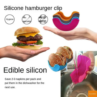 Silicone Hamburger Holder Non-contact Food Holder