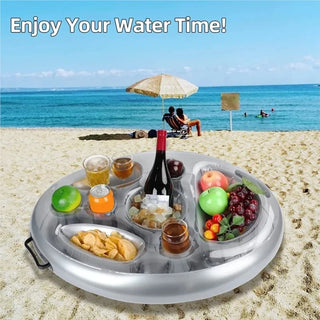 SummerSea Bucket 8-Hole Inflatable Drink & Snack Tray