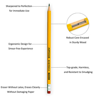 ARTEXUS Pro Pencils #2 HB , Pack of 12/48/72