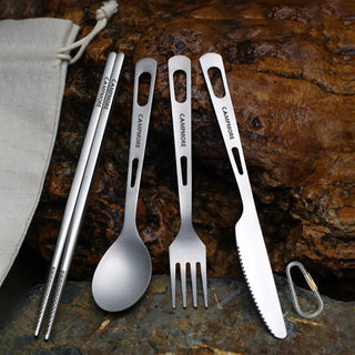 Titanium Ultralight Camping Cutlery Set