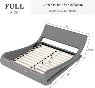 Full Sleigh Design Bed Frame