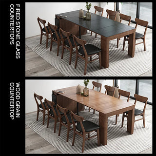 Nordic Slate Folding Dining Table Dining Set