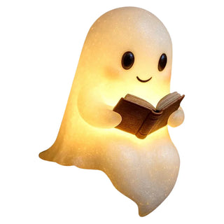 LED Ghost Reading Book Lamp – Cute Halloween Ghost Night Light