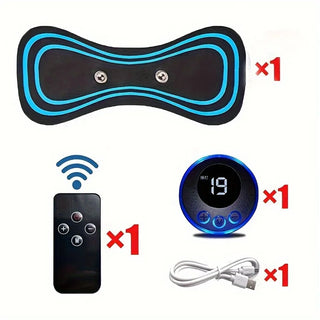 EMS Neck & Body Massager 8 Modes 19 Levels Portable Electric Muscle Stimulator Rechargeable Pain Relief Device