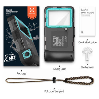 15M Waterproof Diving Phone Case – Underwater Protective Case for iPhone & Samsung with HD Camera Window for Snorkeling, Swimming & Diving