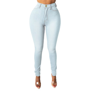 SANWOOD High-Waist Pull-On Skinny Jeans