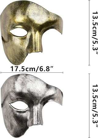 Men’s Phantom Opera Half Mask