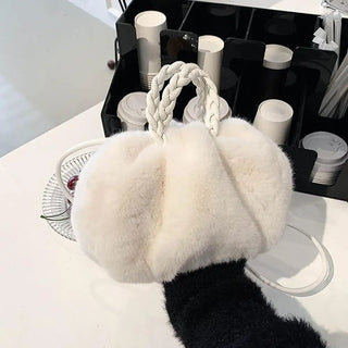 Cute Pumpkin Plush Bag – 2025 Autumn & Winter