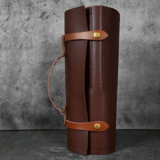 PU Leather 8-Slot Chef Knife Roll Bag – Portable Chef’s Knife Carry Case