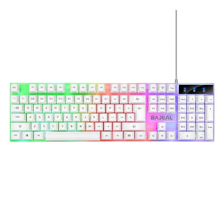 BAJEAL Wired USB Keyboard With Lights and Mouse