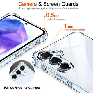 Clear Shockproof Samsung Galaxy Case – Transparent Anti-Scratch Bumper with Reinforced Corners