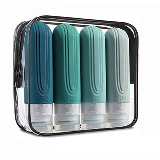 90ml Leakproof Silicone Travel Bottle Set (4-Pack)