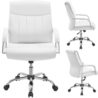 Executive Padded Mid-Back Home Office Chair