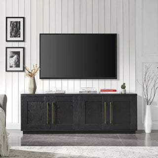 Tillman Rectangular TV Stand for TV's up to 80" in Black Grain