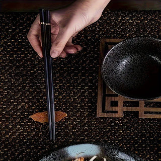 Luxury Chopsticks Gift Set – Nordic-Style Alloy Non-Slip Heat-Resistant Reusable Chopsticks