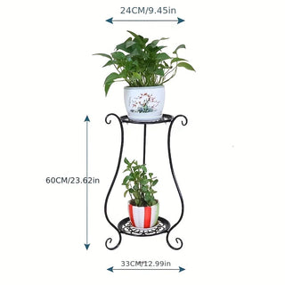 European Double-layer Flower Rack