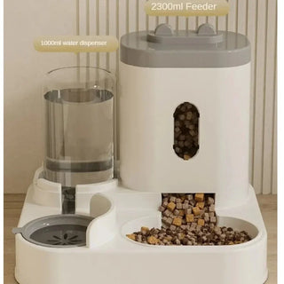 PetEase Gravity Feeder & Water Dispenser Combo