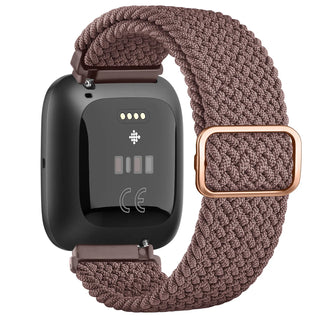 Elastic Braided Loop Band for Fitbit Versa 1/2/Lite – Adjustable Replacement Strap