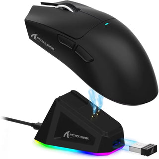 ATTACK SHARK X11 Lightweight Wireless Gaming Mouse with Charging Dock