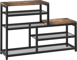 StepEase 5-Tier Shoe Rack Bench