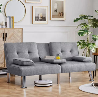 Compact Convertible Futon Sofa Bed