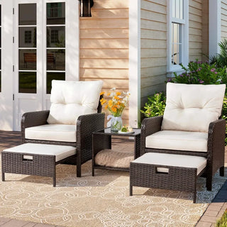 Horizon 5-Piece Wicker Patio Set