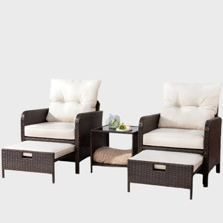 Horizon 5-Piece Wicker Patio Set