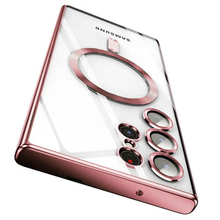 Magsafe Magnetic Plated Transparent Samsung Galaxy Case