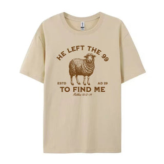 He Left the 99 - Women’s Vintage Christian Inspirational T-Shirt