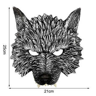 Animal Mask 3D Realistic Half Face Mask – Perfect for Halloween, Cosplay & Parties!