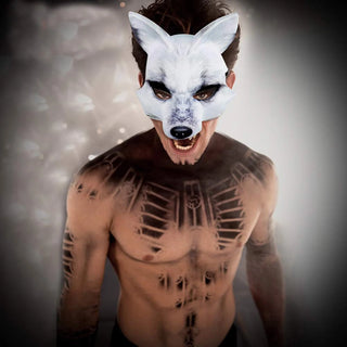Animal Mask 3D Realistic Half Face Mask – Perfect for Halloween, Cosplay & Parties!