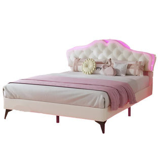 LuminaHeart Princess LED Platform Bed